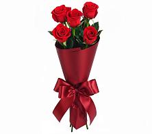 Букет 5 Красных роз Эдлесс Лав в Камышевской