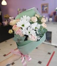 Букет милый в Камышевской Букет цветов из: Хризантемы и Розы в Камышевской