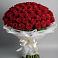 Букет 101 Красная роза Блэк Мэджик в Камышевской