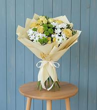 Букет цветов из:  Хризантемы и Розы в Камышевской