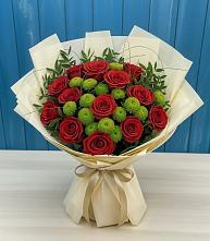 Букет цветов из:  Розы и Хризантемы в Камышевской