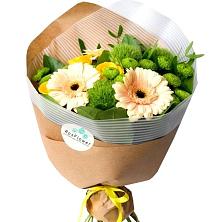 Букет герберы и розы в Камышевской Букет цветов из: Герберы, Розы и Хризантемы в Камышевской