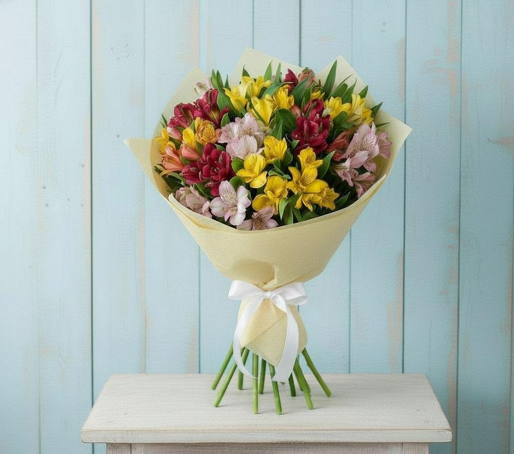 Букет цветов из: Альстромерии в Камышевской