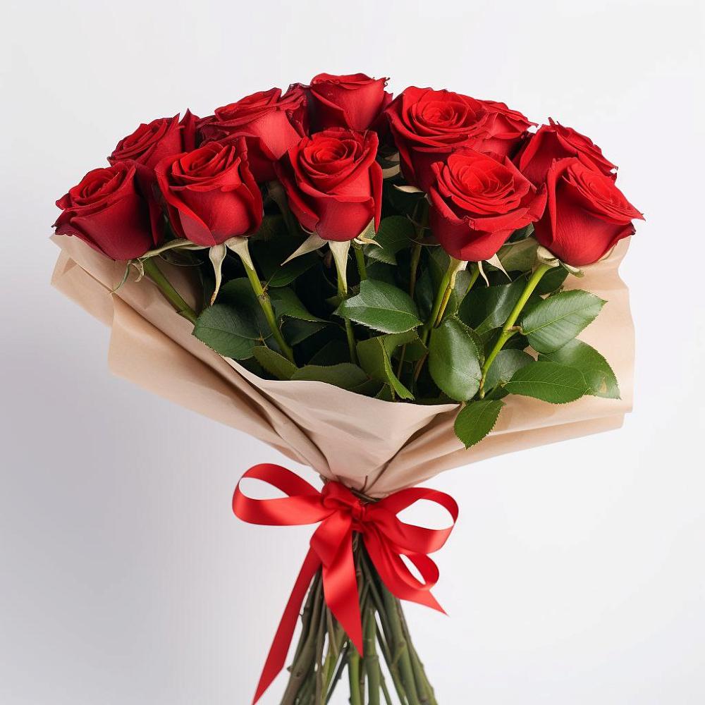 Букет 11 Красных роз Эдлесс Лав в Камышевской