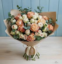 Букет цветов из:  Альстромерии и Розы в Камышевской