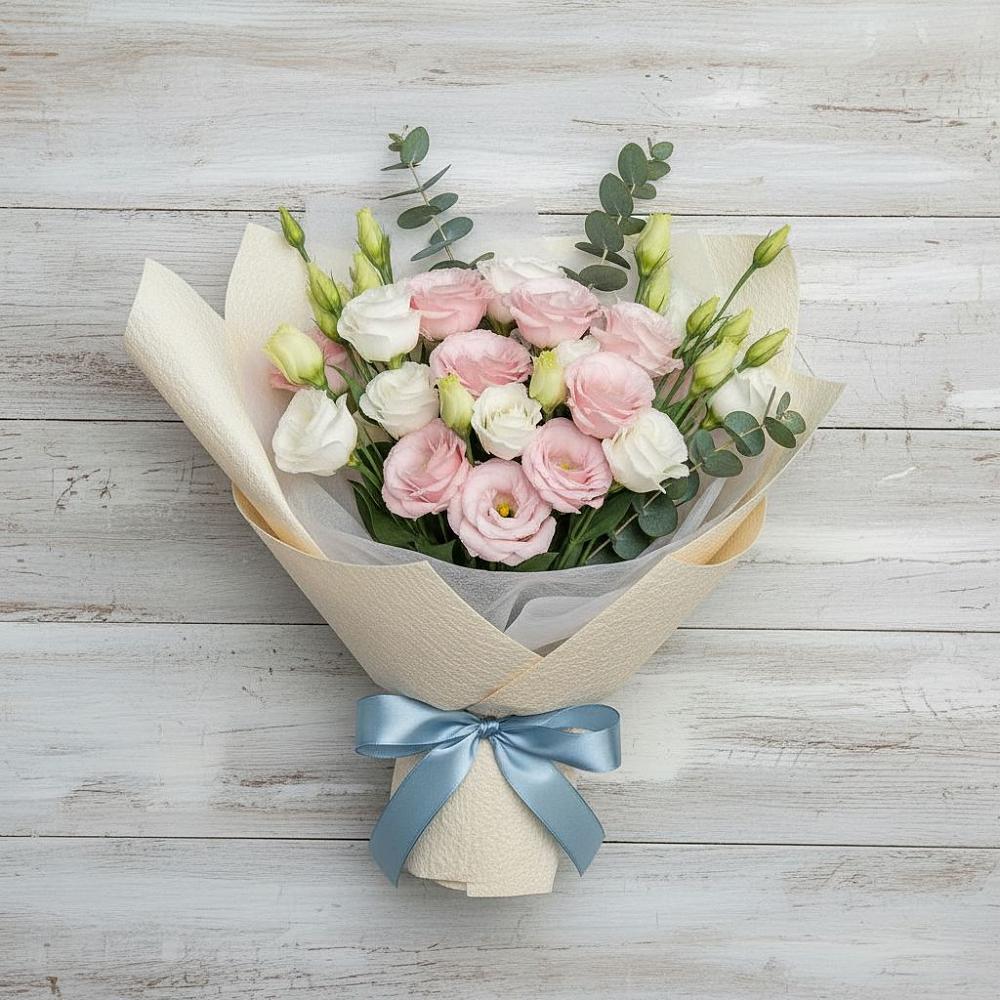 Букет цветов из: Лизиантусы в Камышевской